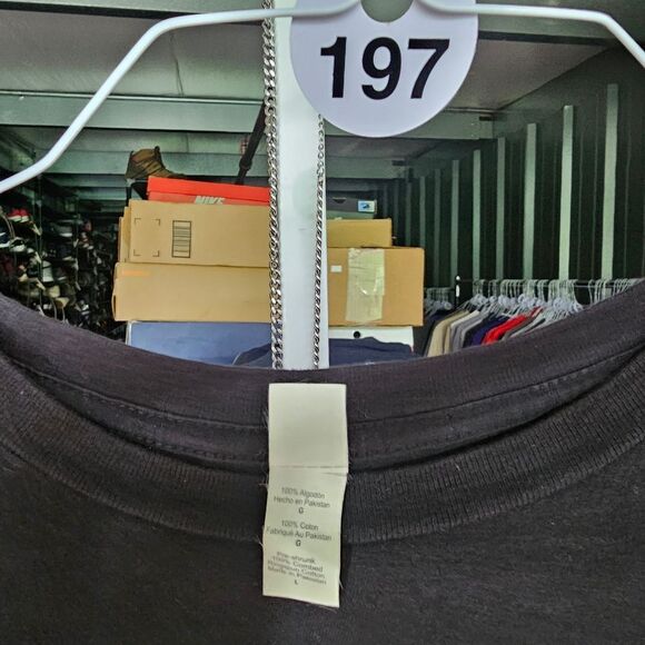 Black Graphic Tee with Unique Print - Picture 3 of 4